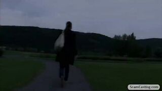 Blonde fucked at golf course doggystyle