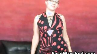 Dirt Bang With Pink Haired Fucked Roughly In Face