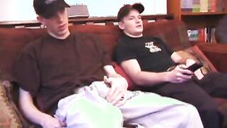 Straight teen guy masturbating