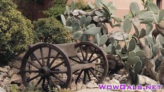 Anjelica rides on cock like crazy