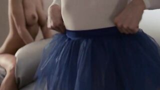 Young princess gets strap on banged