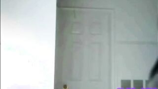 slow stripping sexy brunette