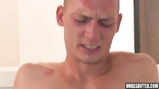 Bald stud gets ass bareback fucked 