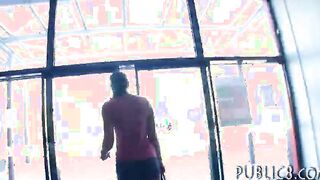 Bubblebutt amateur hottie blowjob and sex in public for money