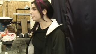 Tattoed alt dykes giving oralsex