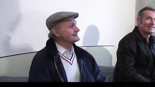 Voyeur Papy fucks nymph in threesome