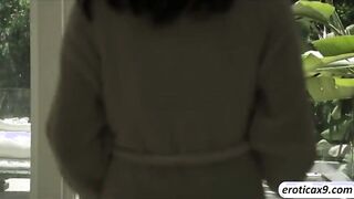 Natural beauty Anna gets home visited by her man and she gets fucked