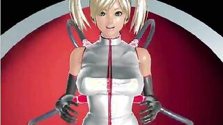 Bouncing tits hentai babe riding cock