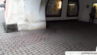 Hot and sexy blonde amateur gets paid for sex and receives sticky cumshot