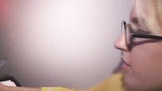 Blonde Girl And Her Friend Suck Dick At Glory Hole