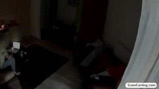 Sexy hottie Melanie strips for cash