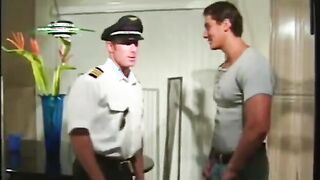 Hairy sailor fucks muscle hunk