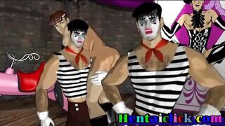 Muscular hentai gay group gangbangs