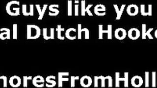 Dutch hooker fucks eager amateur for money