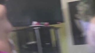 Three young teens fucking with burglar