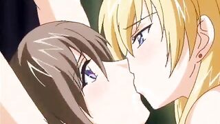 Blonde futagirl deep fucked a virgin pussy