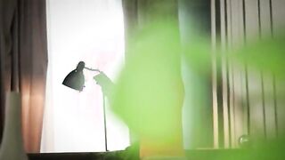 busty brunet and dogystyle fingering