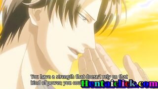 Hentai gay outdoor anal cock pumped