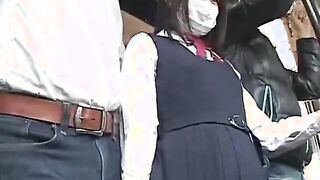 Innocent Teen groped to orgasm on a bus