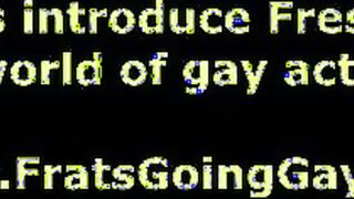 College boys fuck ass for gay fraternity group