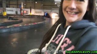 Convincing Sandy to get naked in public