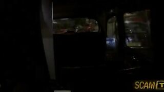Sexy Samantha fucked in backseat