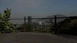 Sexy Alina gets a bit too hot for yoga