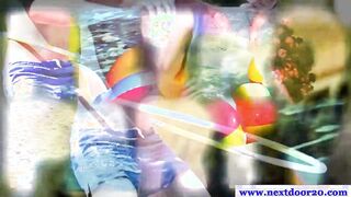 Amateur jock at group party outdoors hooking up