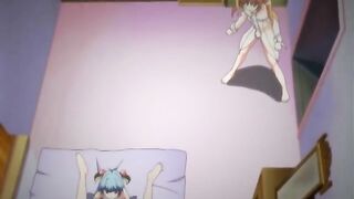 Hentai babe gets poked by futagirl