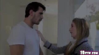 Super cute blonde Casanas pink pussy filled with massive cock 