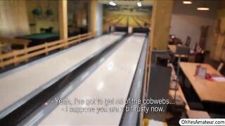 Bowling player Blanche have sex for cash