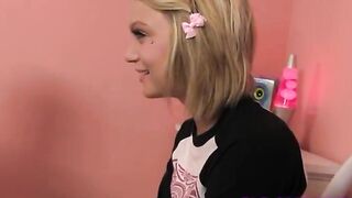 very cute young blonde girl