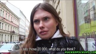 Stranded and desperate tourist Irina