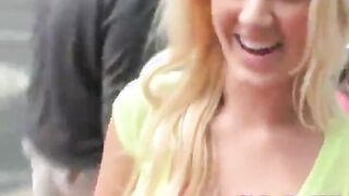 Sweet young blonde loves fat cock