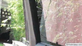 Sneaky teen Miya gets fucked inside car