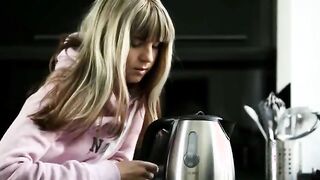 seductive blonde with adorable fingers