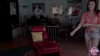 Richie fucked his step sis Emma Stoned tight shaved pussy