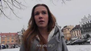 Amateur Eurobabe Dominika sex for money