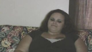 Chubby Brunette Crack Whore Undresses And Sucks Dick