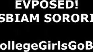 Group of sorority amateur teens lesbian toy fuck