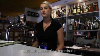 Bartender Lenka pussy pounded for money
