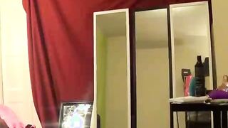 My girlfriend changing hot panties