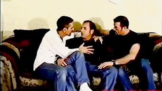 hot and sweaty three hard cocks 