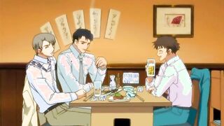 Hentai guy touching his boyfriend body