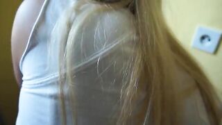 Divine pleasuring from lovely babe