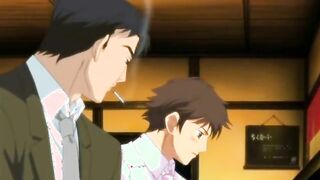 Hentai guy handjobs hard cock