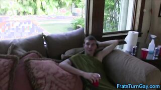 Group straight teens wrestle