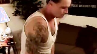 Old redneck bear loves to suck young dick