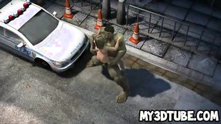 Hot 3D blonde fucked hard by the Incredible Hulk