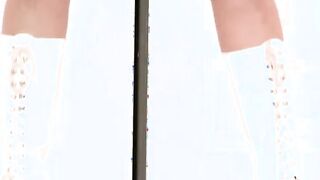 Sexy horny blonde fucked by three